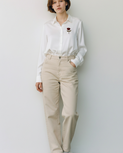 The Rose Silk shirt/Blouse