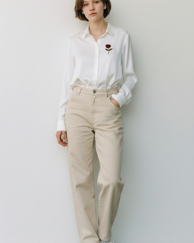 The Rose Silk shirt/Blouse