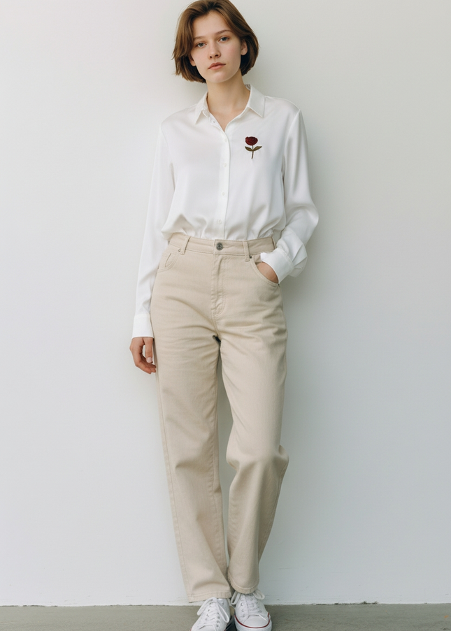 The Rose Silk shirt/Blouse