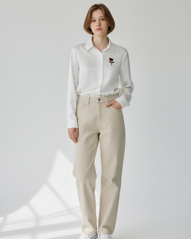 The Rose Silk shirt/Blouse