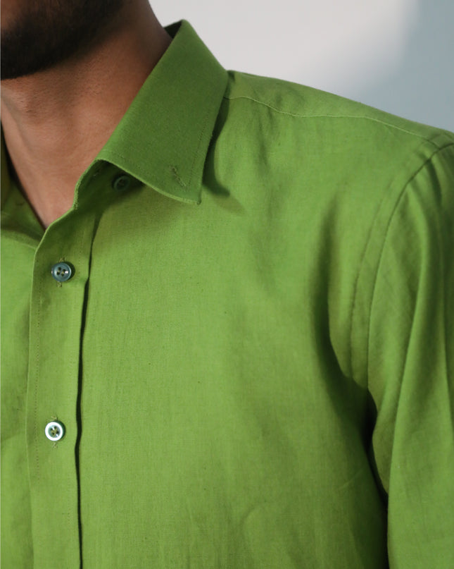 The Lime Green Linen Shirt