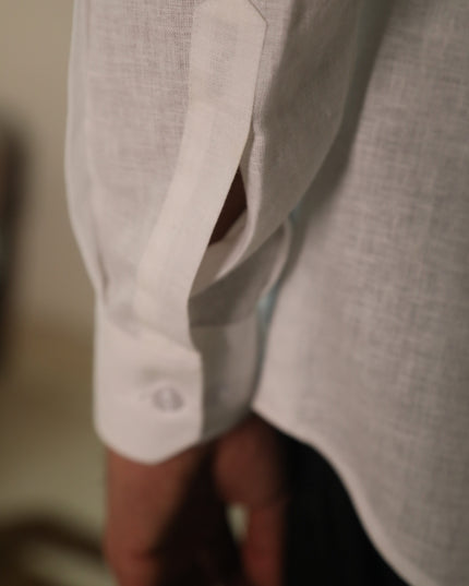 WHITE LINEN SHIRT