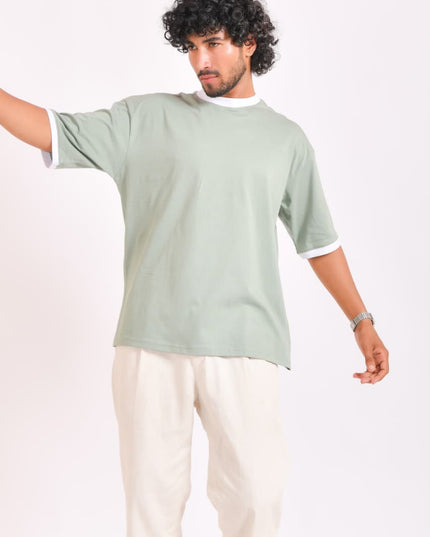 ROUND NECK OVERSIZED TEE