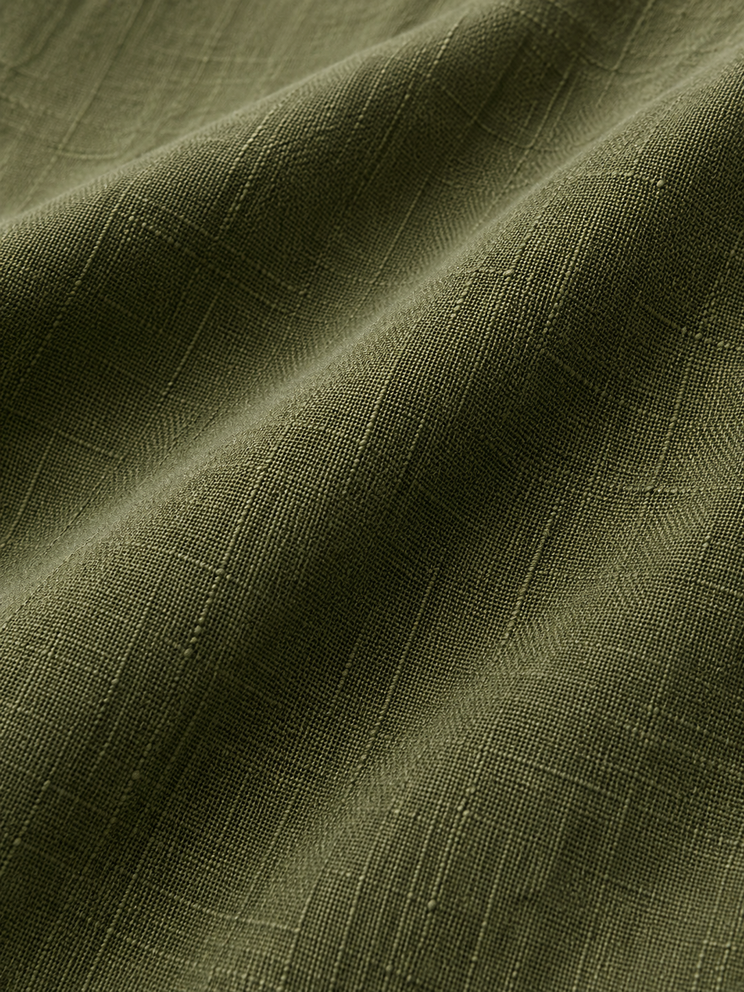 Linen Shirt Forest Green