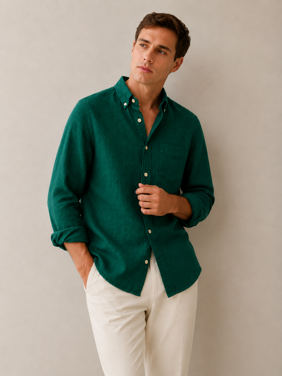 Linen Shirt Green